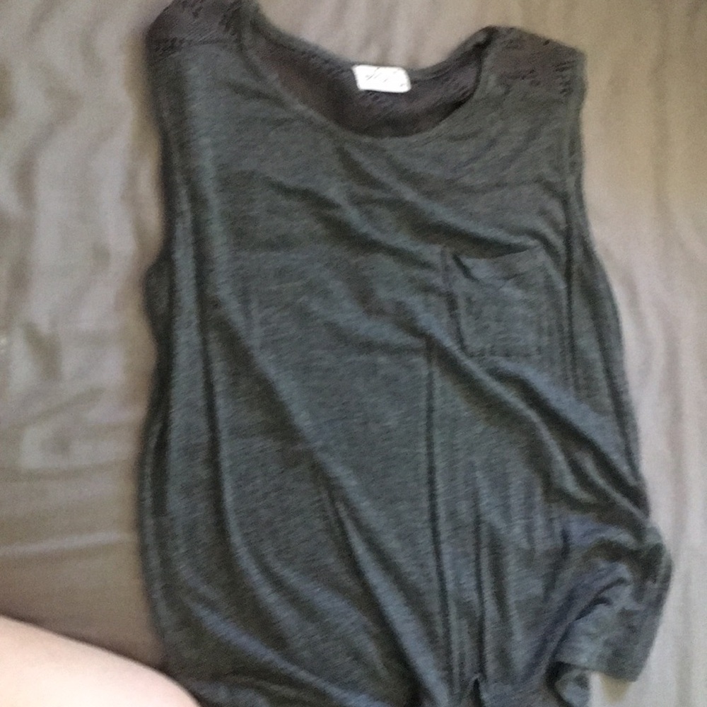 A gray shirt